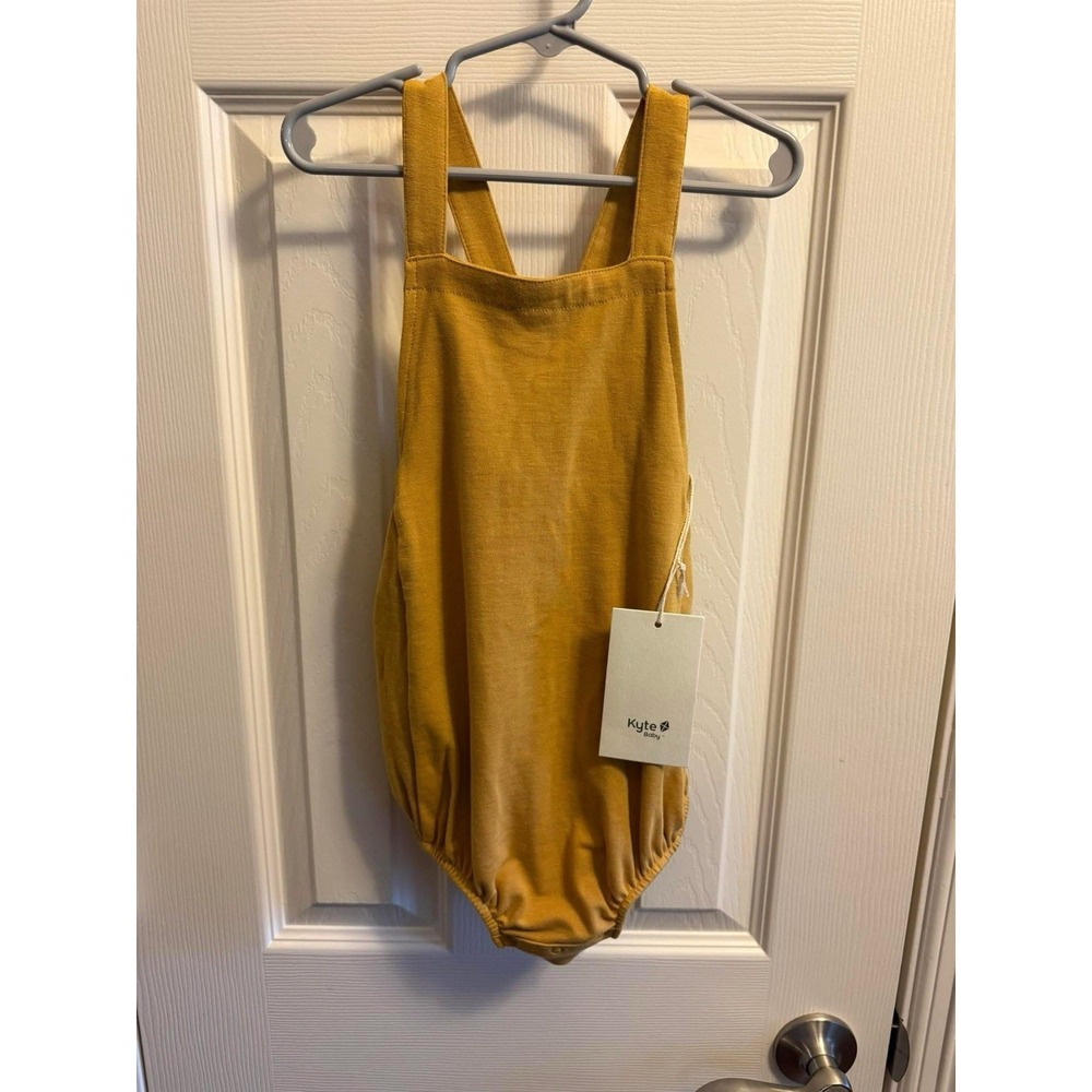 Kyte Baby Bamboo Jersey Bubble Overall‎ Mustard Marigold? Size 3T NWT